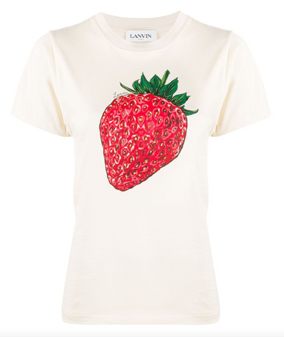 Lanvin Strawberry Scented Print T-shirt